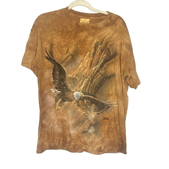 The Mountain Vintage Bald Eagle Mountain Oklahoma 1998 Ted Blaylock Tee Large - Picture 1 of 5